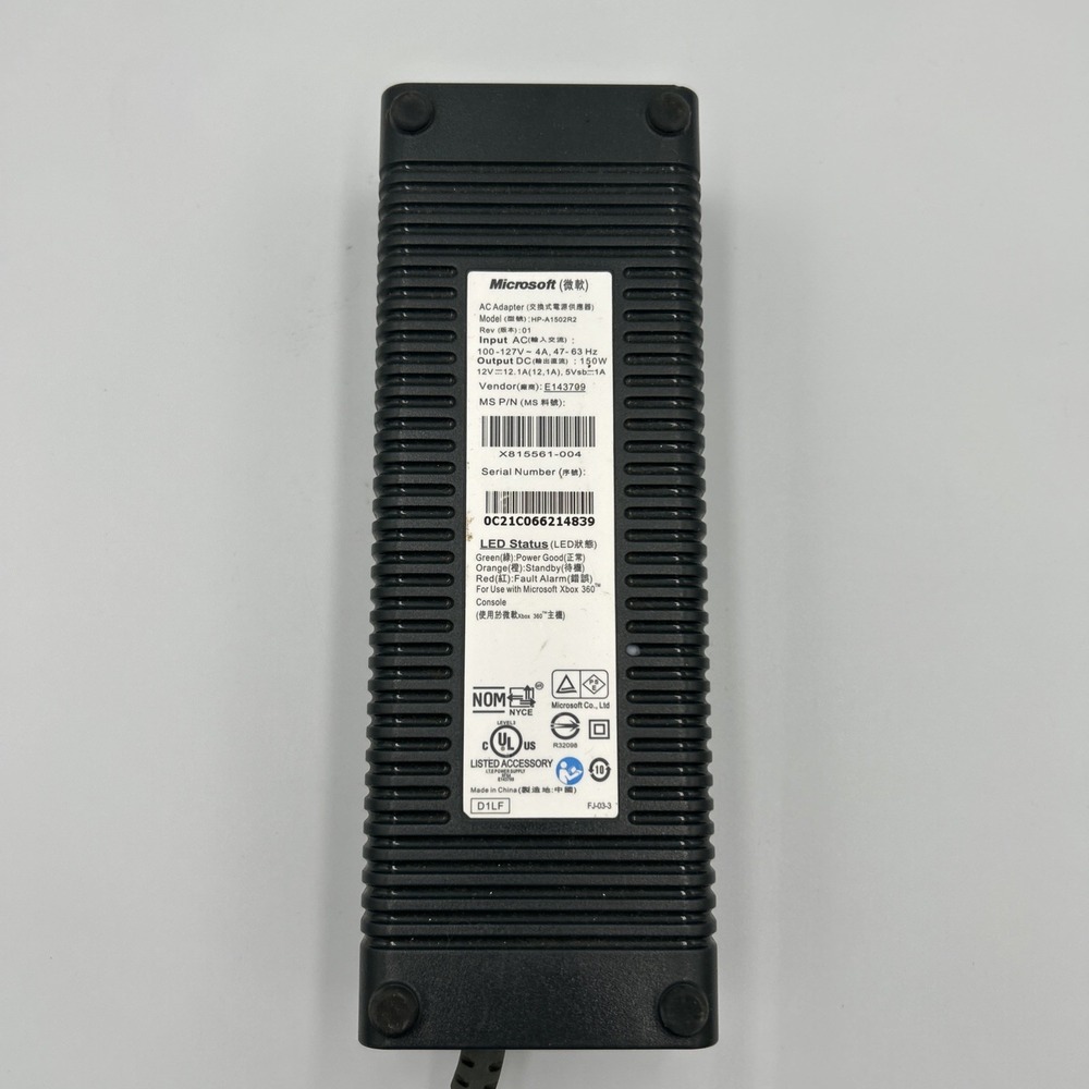 Microsoft XBox 360 Power‎ AC Adapter HP-A1502R2 Brick Only 150W OEM GENUINE